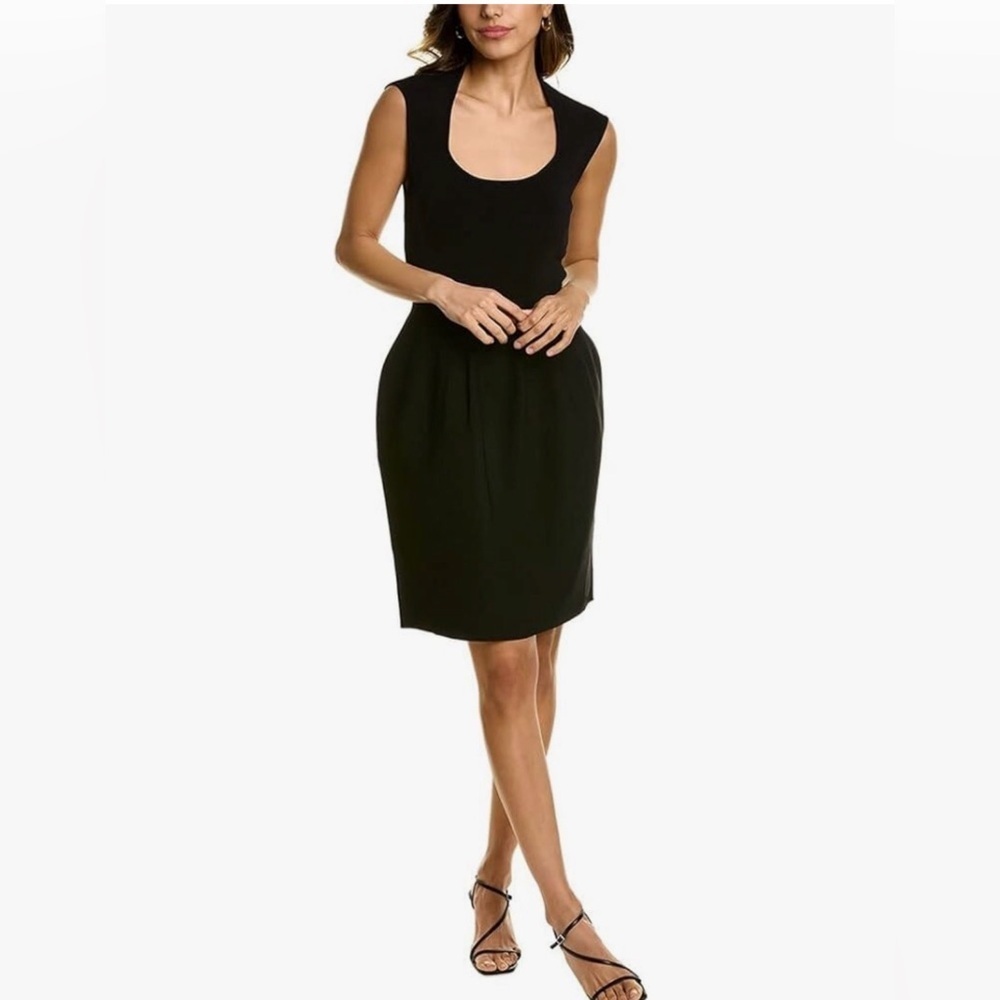 Ted Baker Judit Tulip Knitted Dress Black Size 3 NWT